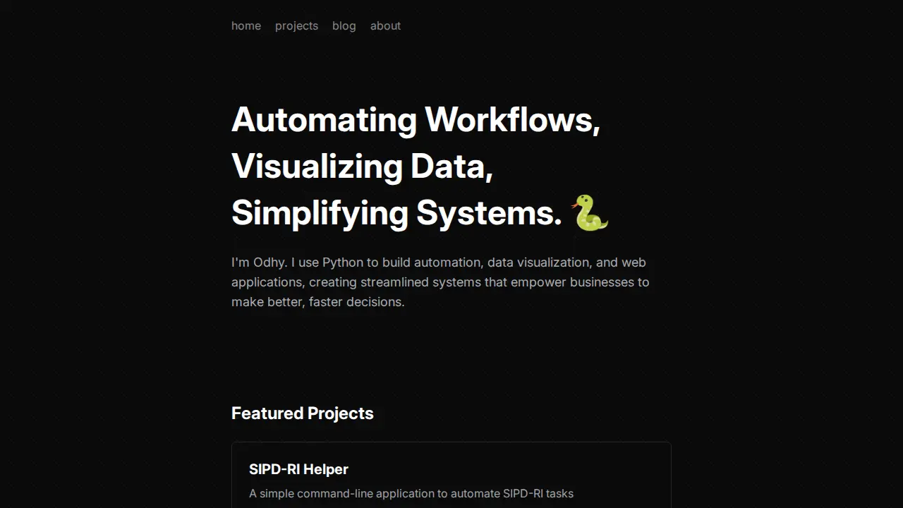 Orion Landing Page